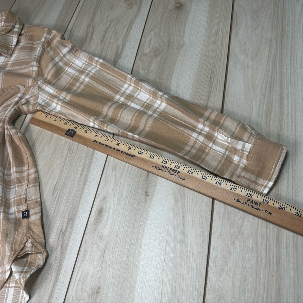 Gap Women's Soft Cotton Relaxed Fit Button Up Flannel Shirt Size‎ Large-New - Picture 13 of 15